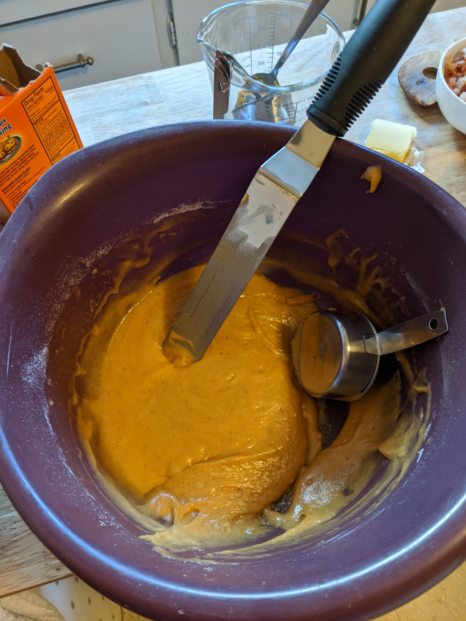 Thick cake batter